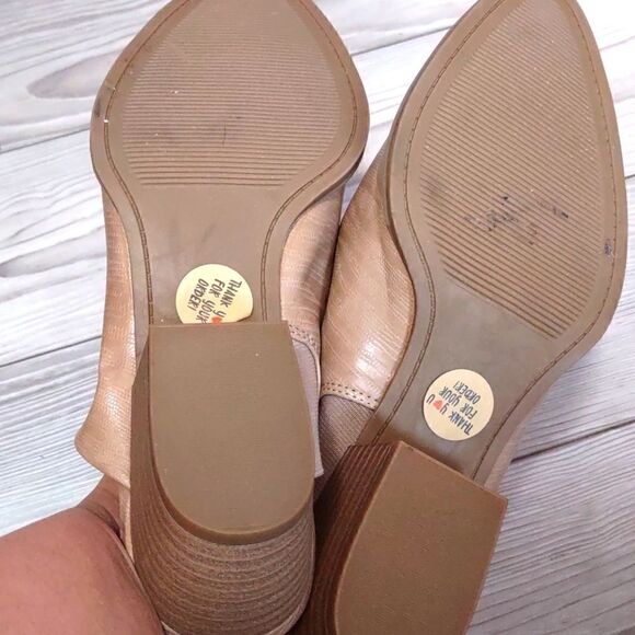 (10-0041) 🔥3/$20🔥  Universal Thread Tan Tara Slip on Sandals Sz 6 - Picture 10 of 10
